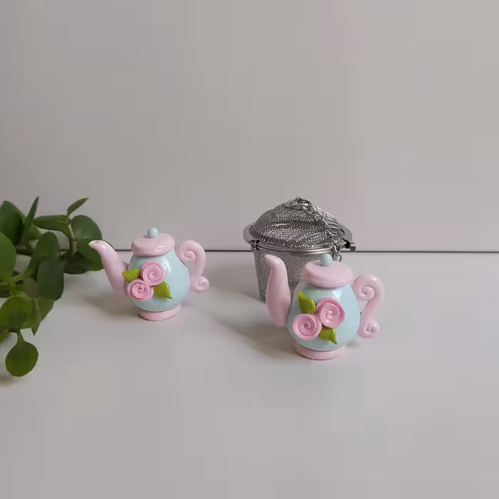 آویز صافی چای و دمنوش بدون صافی استیل یک عددی 