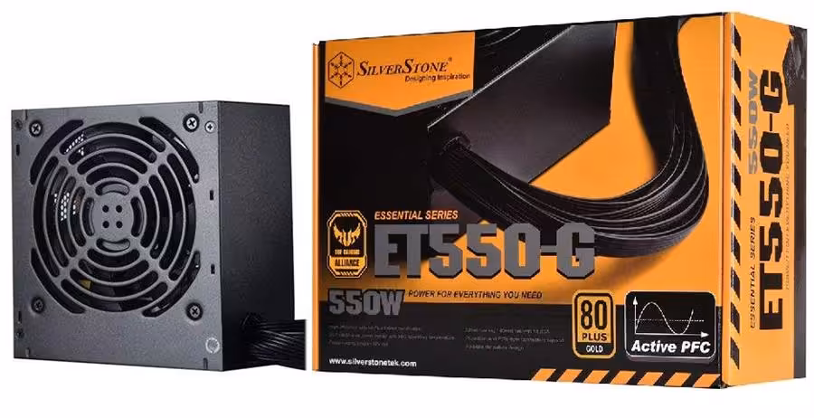 منبع تغذیه کامپیوتر سیلوراستون مدل Essential SST-ET550-G