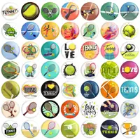 مگنت خندالو طرح  تنیس Tennis کد 108 مجموعه 50 عددی