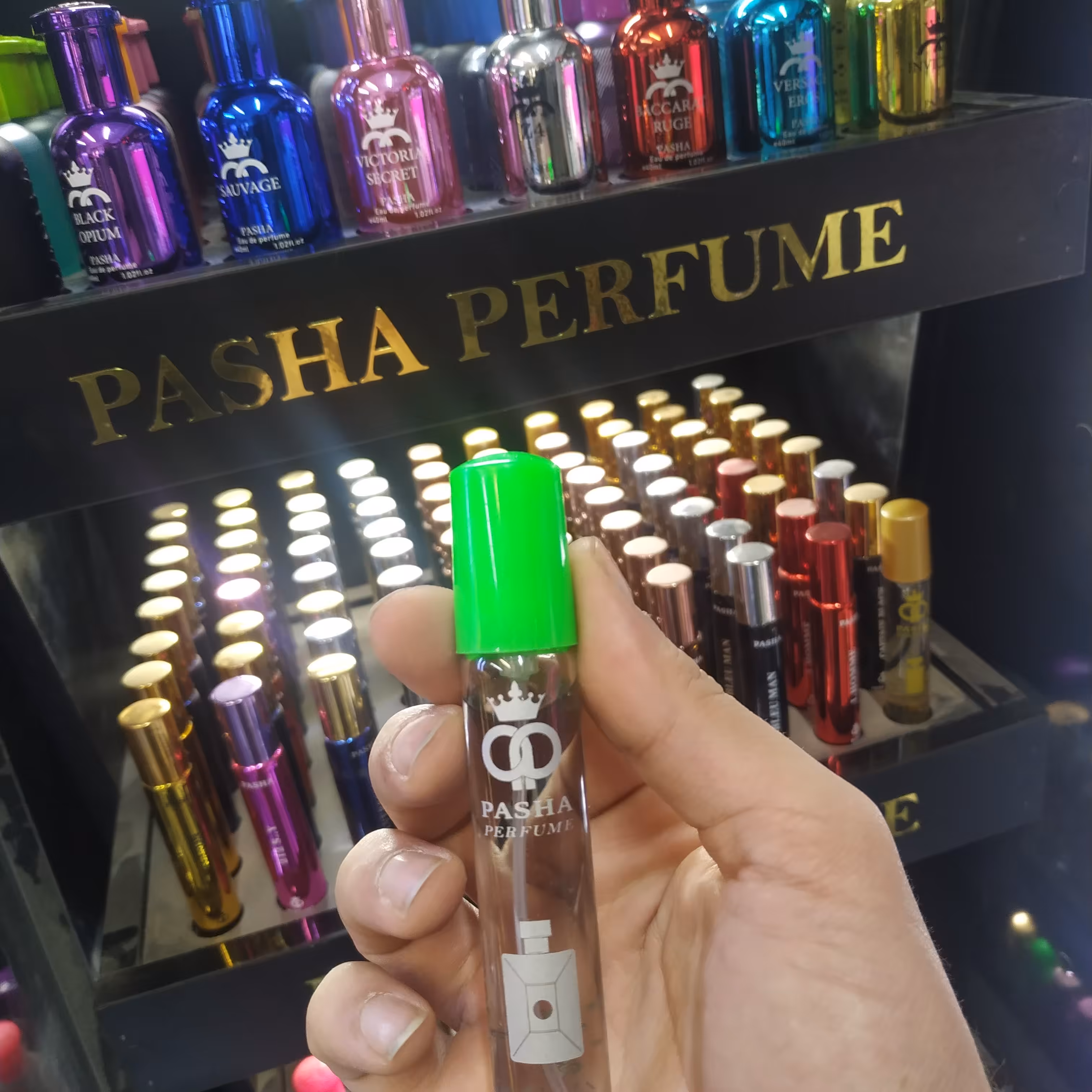 عطر جیبی مردانه پاشا رایحه ورساچ حجم 22 میل