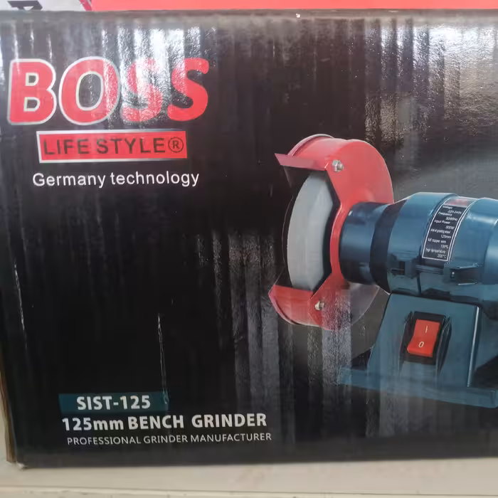 سنگ رو میزی 125 باس  پر قدرت و بادوام مخصوص خانگی وصنعتی  همراه با دو عدد صفه سنگ 