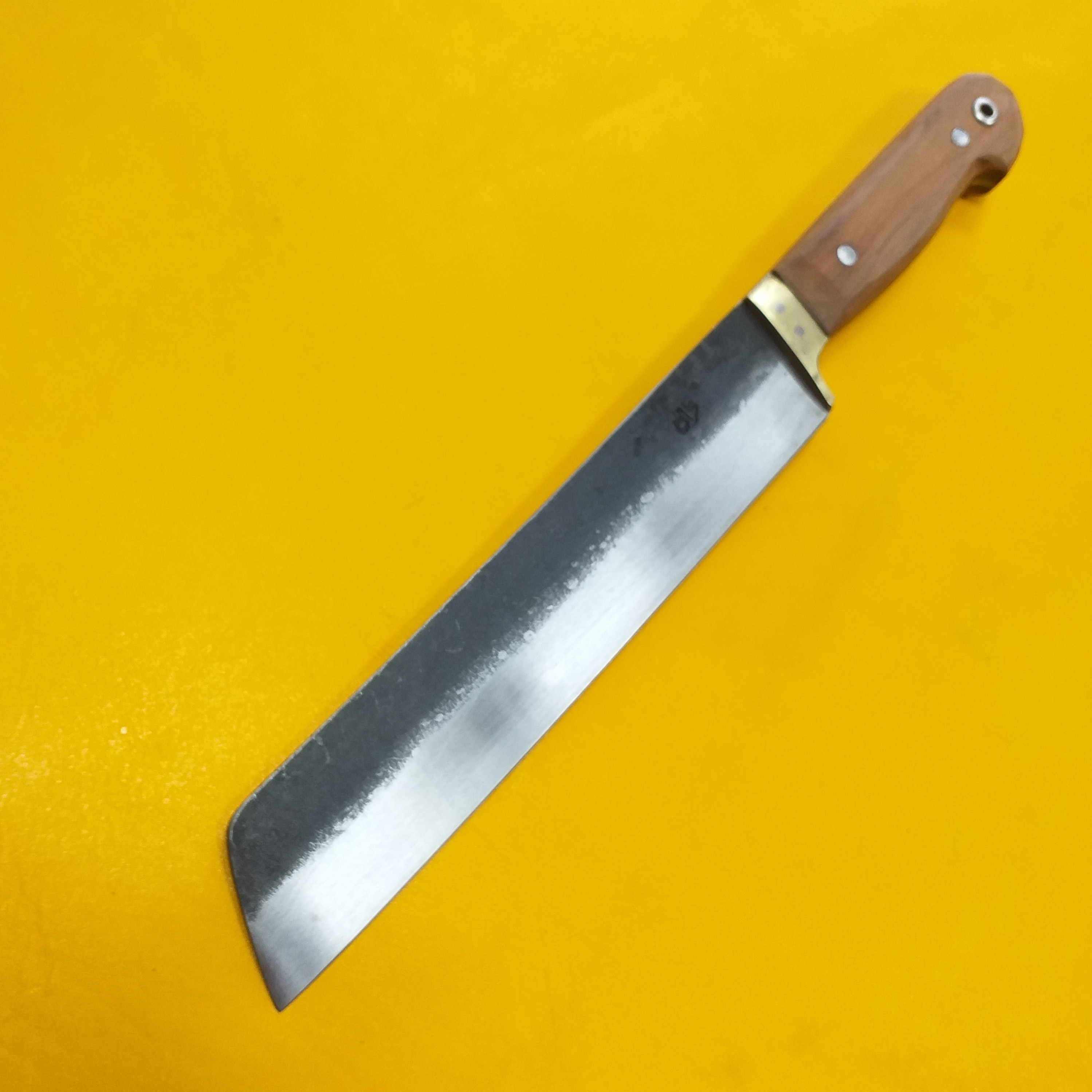 چاقو جوجه زن استاد غلامی فولاد فنر 33 سانت مخصوص سوپری مرغ و جوجه زنی رستوران