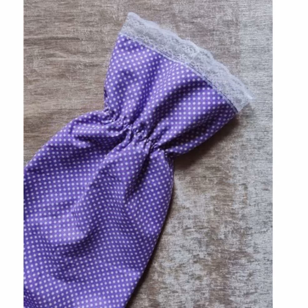 ساق دست پرنسسی یاسی قشنگ با جنس کتان نخ ترک 