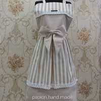 پیش بند دو دامنه کتان نخ 