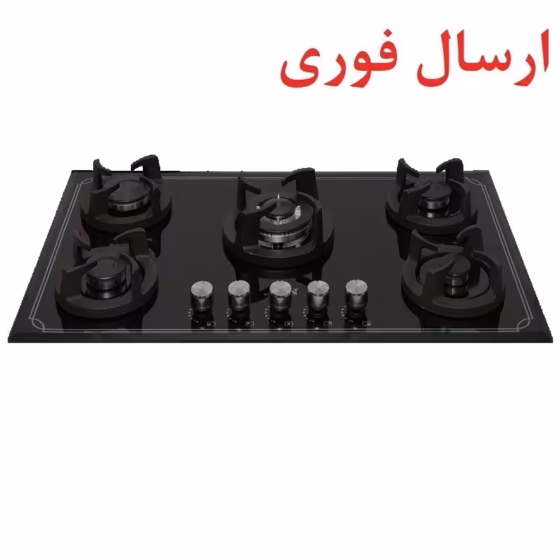 اجاق گاز صفحه ای 5 شعله مدل G14 شیشه نشکن ضدضربه (ارسال فوری پس کرایه)