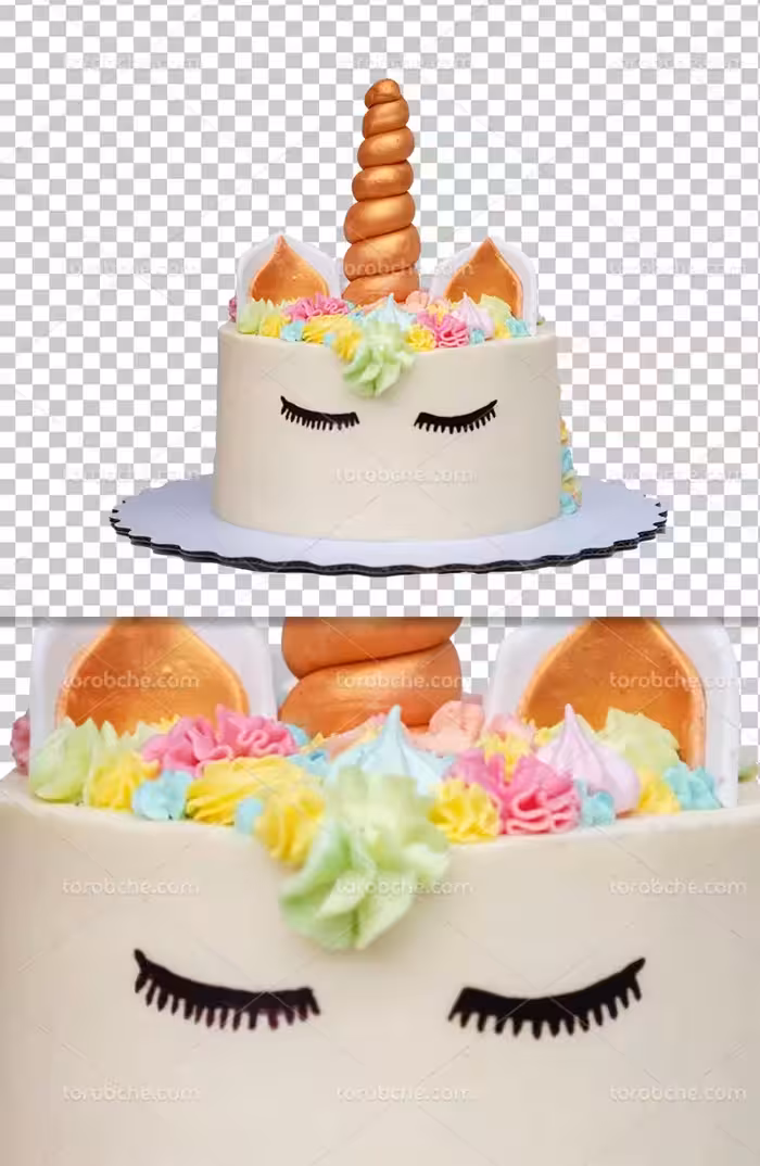 عکس کیک تک شاخ دوربری | گرافیک با طعم تربچه