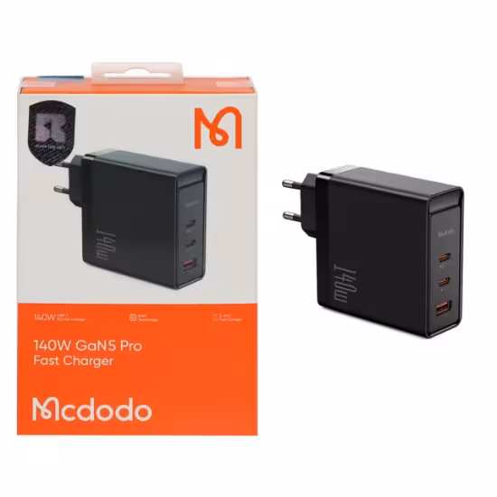 شارژر دیواری فست سه پورت Mcdodo مدل CH-2911 140W