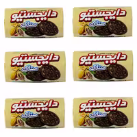 بیسکویت دایجستیو کاکائویی ستاک - 150 گرم بسته 6 عددی