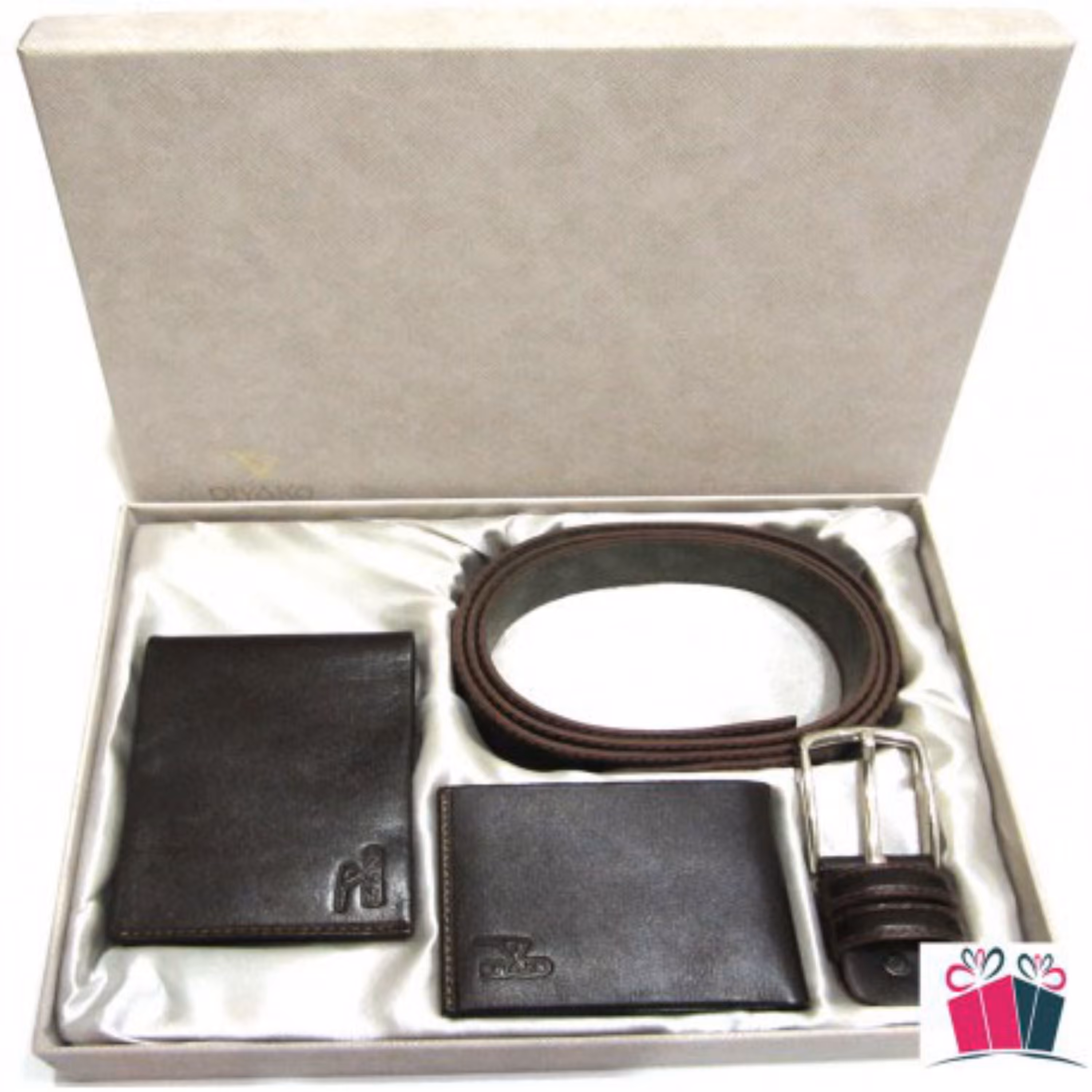 ست هدیه کیف و کمربند چرم مدل BAG17