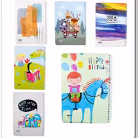 دفتر نقاشی 60 برگ فنری جلد گلاسه طرح فانتزی الیپون کد 63113