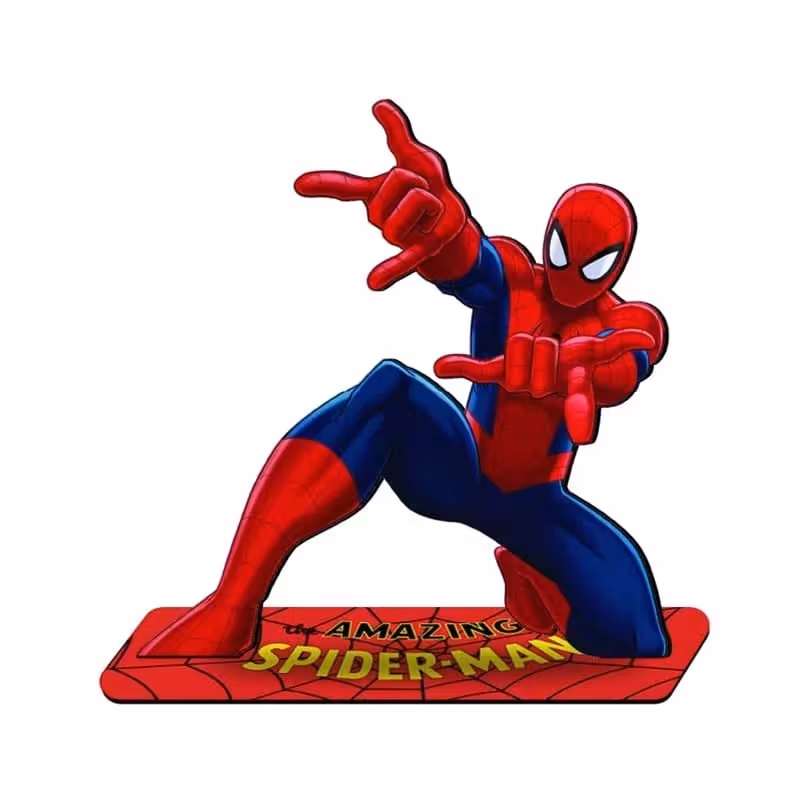 استند رومیزی تولد مدل مرد عنکبوتی