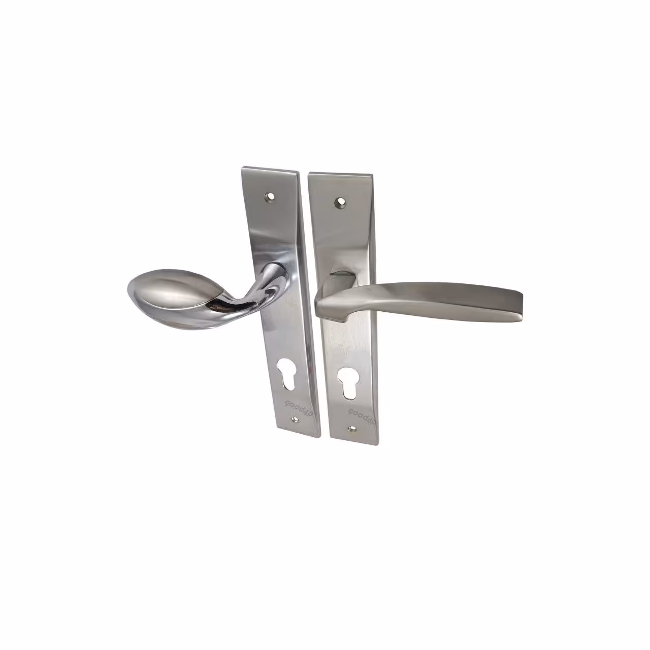 دستگیره پلاک سربی مدل 7724 آپارتمانی چپ کروم مات نیروانا کلون