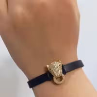 دستبند چرم استیل بند آسانسوری