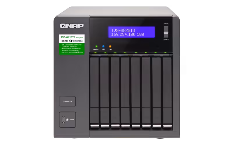 هارد تحت شبکه کیونپ مدل TVS-882ST3-i7-8G