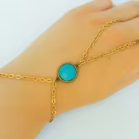 دستبند تمیمه فیروزه