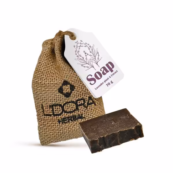 صابون گیاهی حاوی عصاره و گیاه اسطوخودوس لدورا