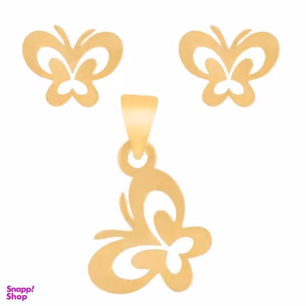 نیم ست طلا 18 عیار شانا کد S-sg08