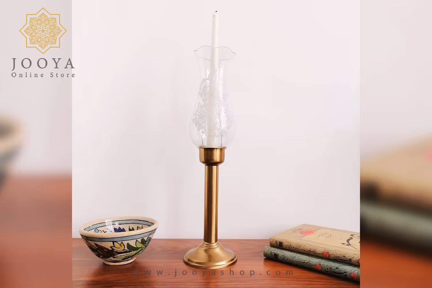 شمعدان رومیزی مدل لاله