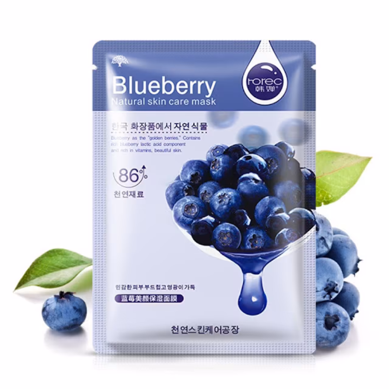 ماسک صورت ضد چروک و روشن کننده پوست بلوبری رورک