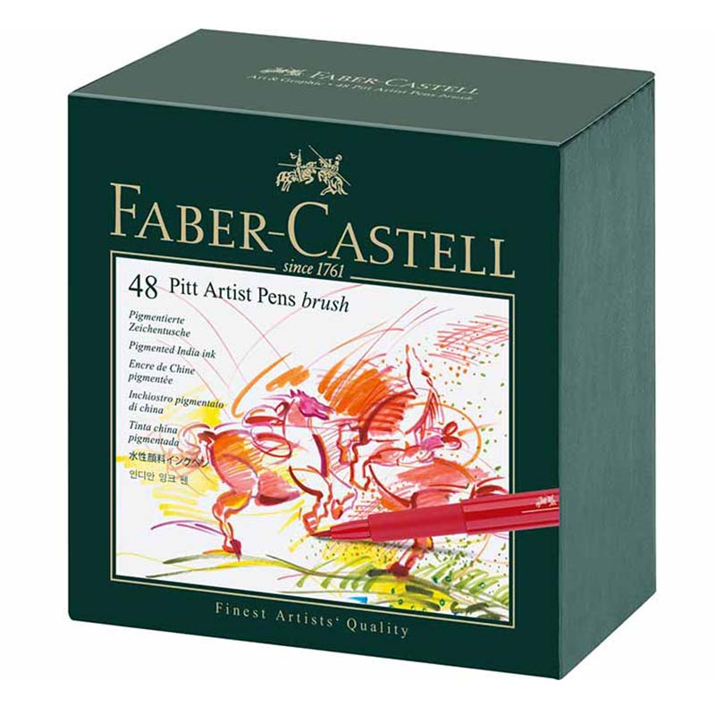 خرید ماژیک پیت آرتیست براش فابر کاستل 48 رنگ Pitt Artist کد 23167148