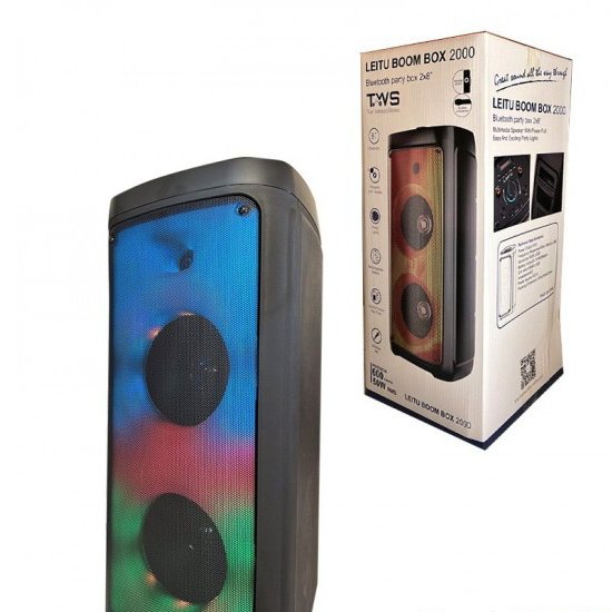 اسپیکر بلوتوث قابل حمل لیتو (Leitu) مدل BOOM BOX 2000
