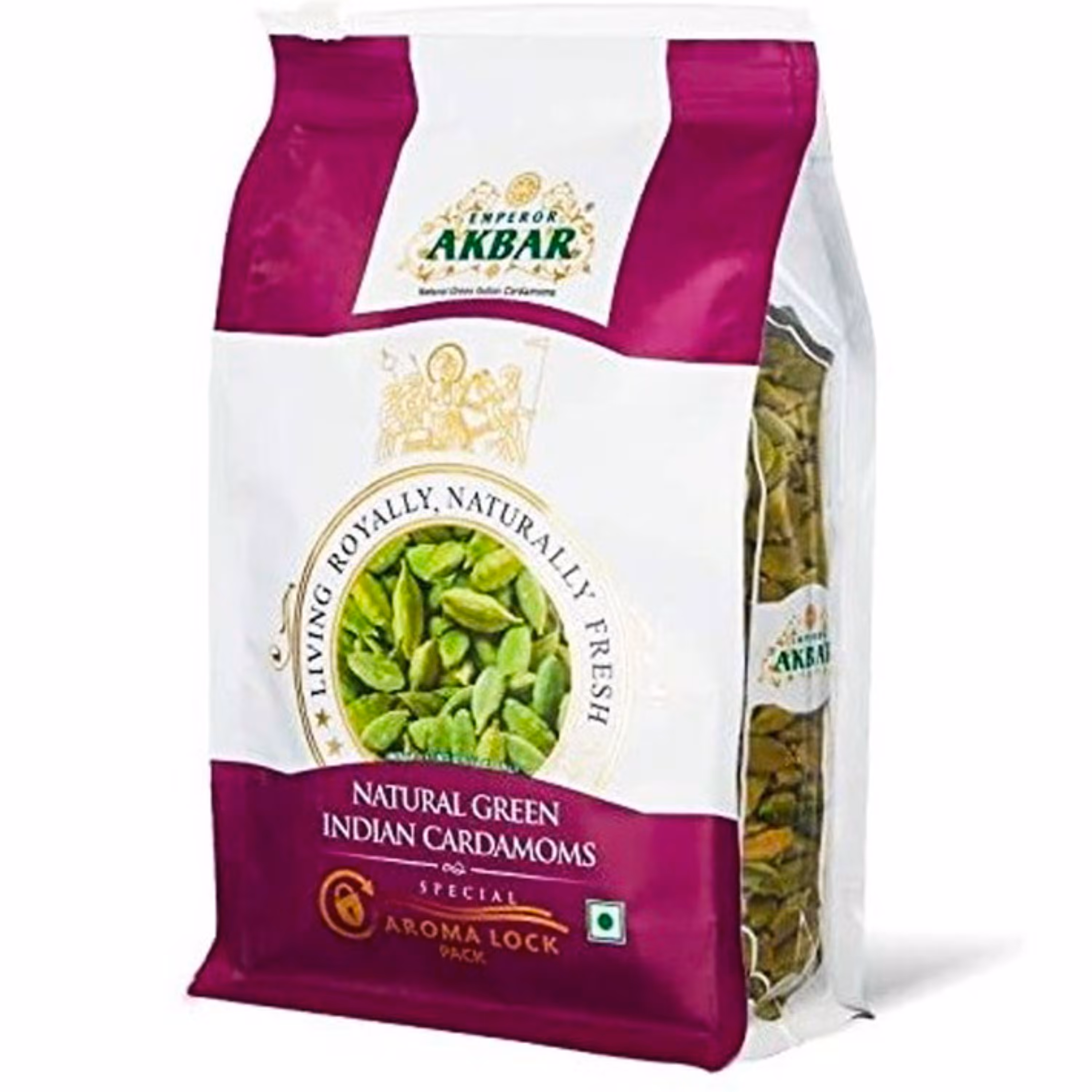 هل اکبر بنفش درجه یک و درشت 500 گرمی با عطر فوق العاده از خشکبار وزرا