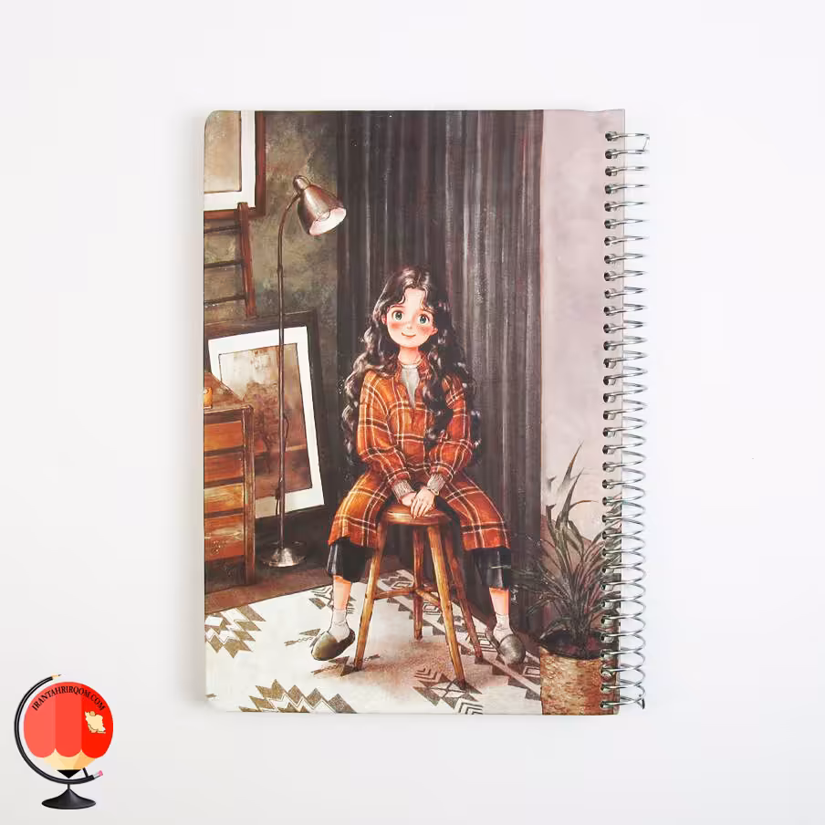 دفتر 100 برگ سیمی طرح لبخند جلد سخت سویل