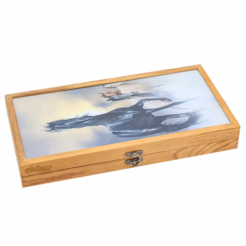 تخته نرد صادراتی طرح اسب