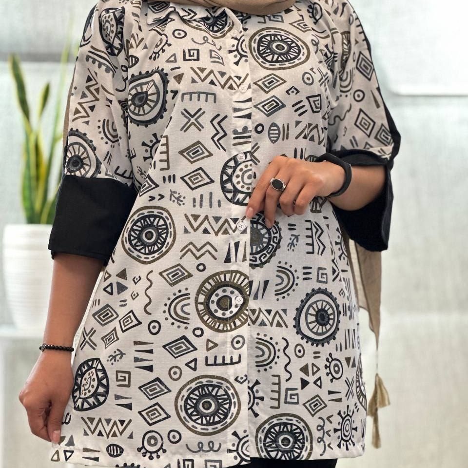 مانتو مکزیکی ژاکارد کد سه