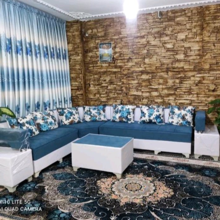 مبلمان مبل راحتی ال دسته دوبل کنج پرند اسلامشهر