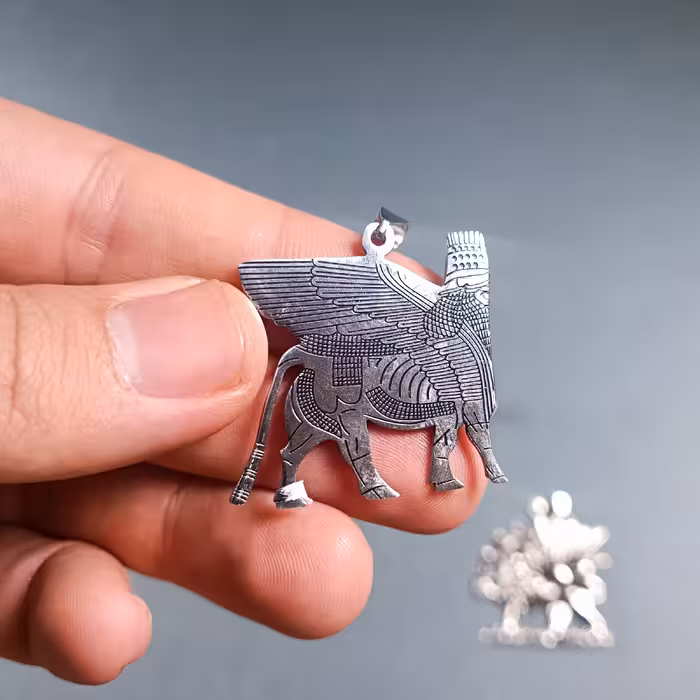 زنجیر و  پلاک استیل مردانه ستون تخت جمشید