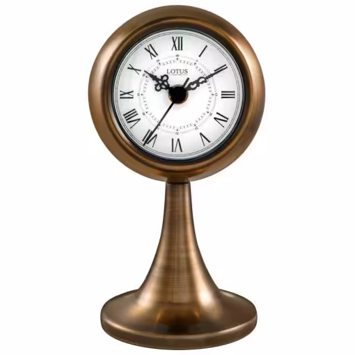 ساعت رومیزی فلزی مدل SAN GABRIEL کد TC-805 رنگ SILVER و GOLD و ANTIQUE