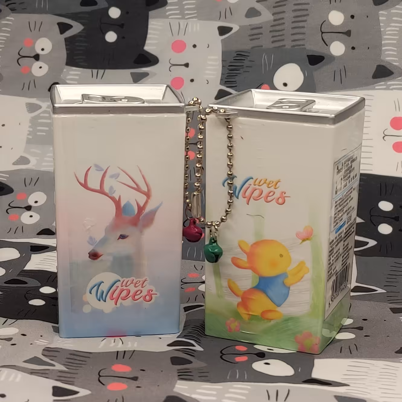 دستمال مرطوب قوطی فانتزی 30عددی .نیاز هر خانم.کم جا و اقتصادی