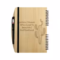 دفتر چوبی خودکاردار  بنی دکو مدل 07  - مناسب تبلیغات و هدیه با طرح اختصاصی