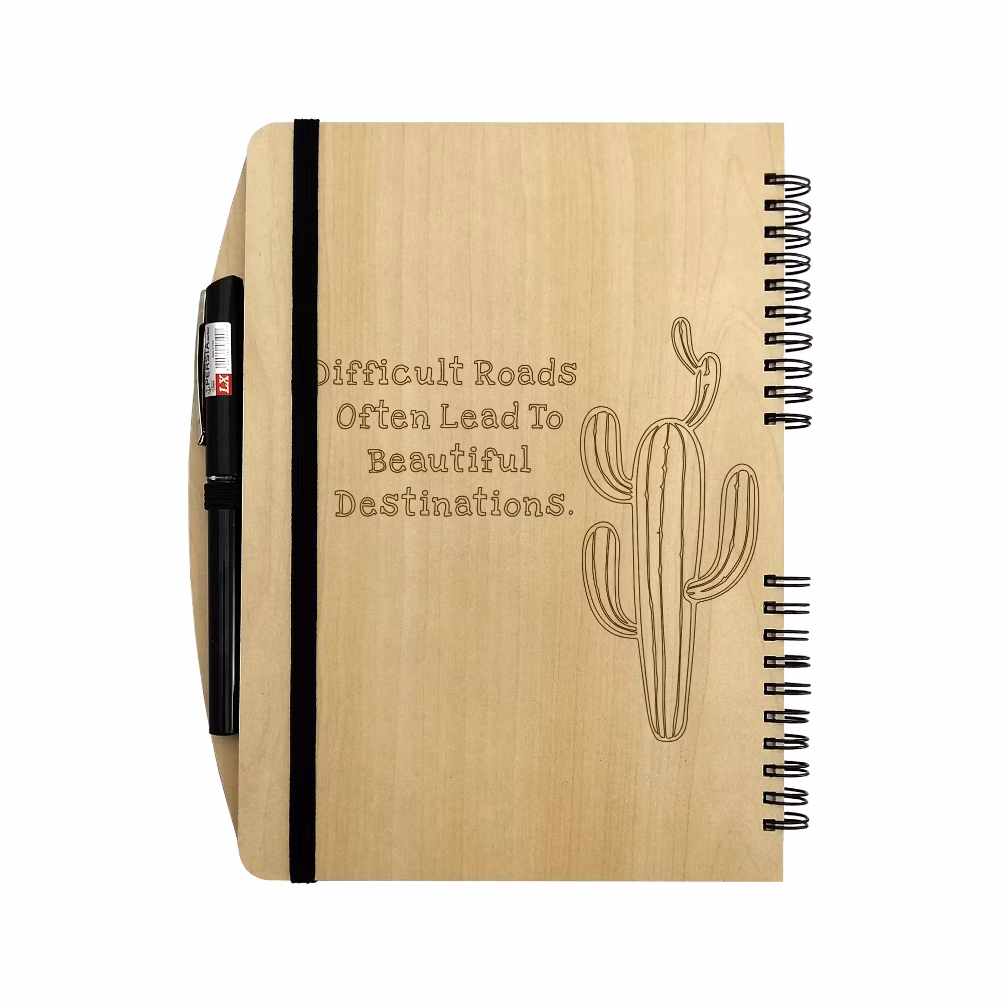 دفتر چوبی خودکاردار  بنی دکو مدل 07  - مناسب تبلیغات و هدیه با طرح اختصاصی