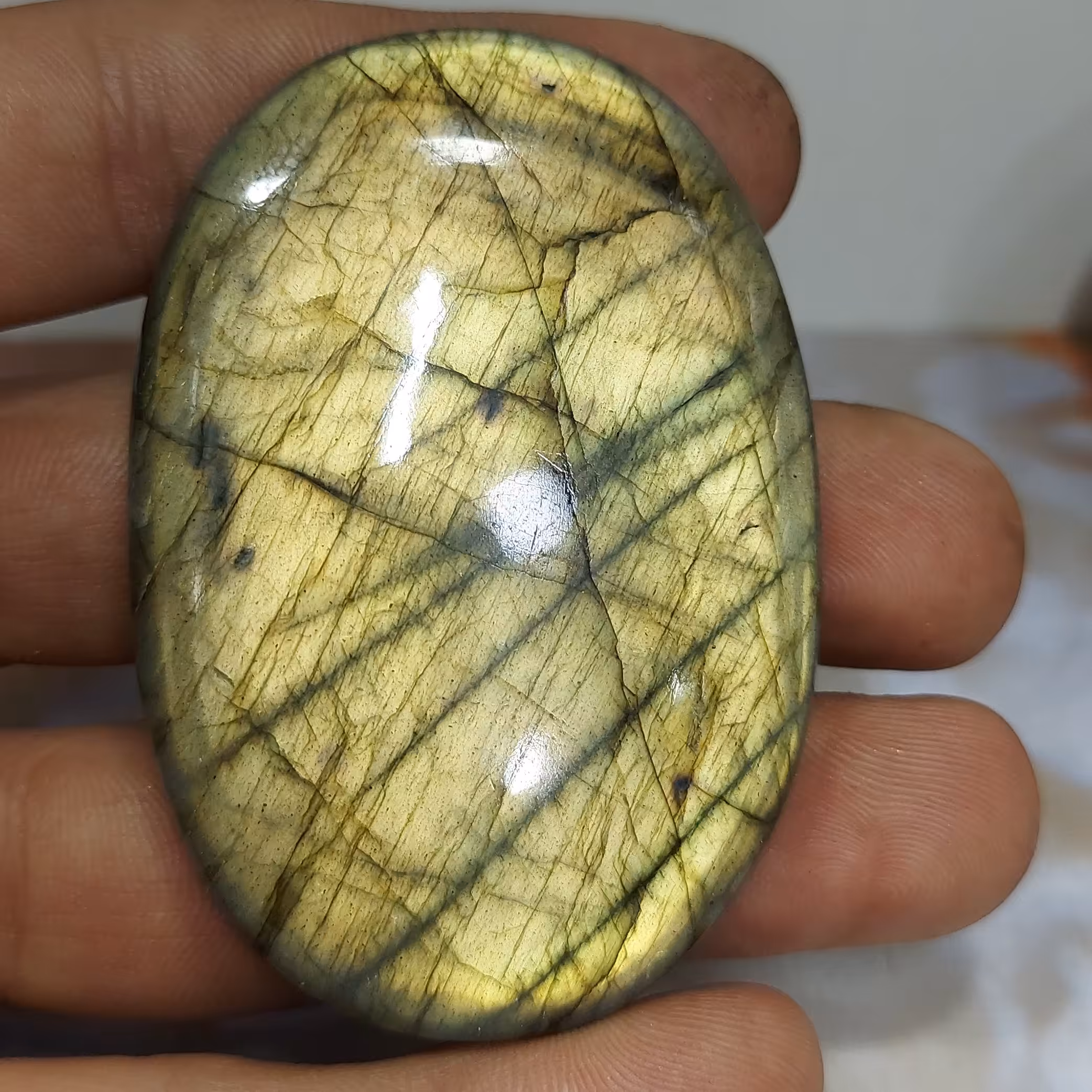 نگین فوق کلکسیونی لابرادوریت ماداگاسکار