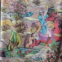 زیرسفره ای، روفرشی،  بانو طرح سنتی یزد 6متری(2 در 3 متر)12نفره