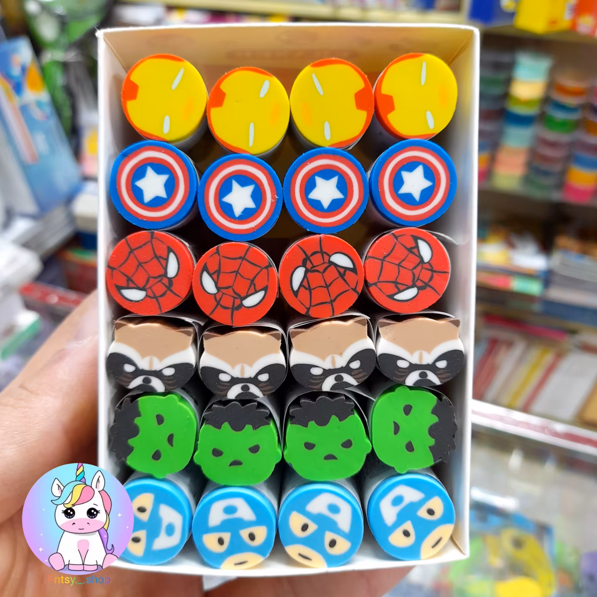 لوازم تحریر فانتزی پاک کن فانتزی دونه ای مدل انتقام جویان