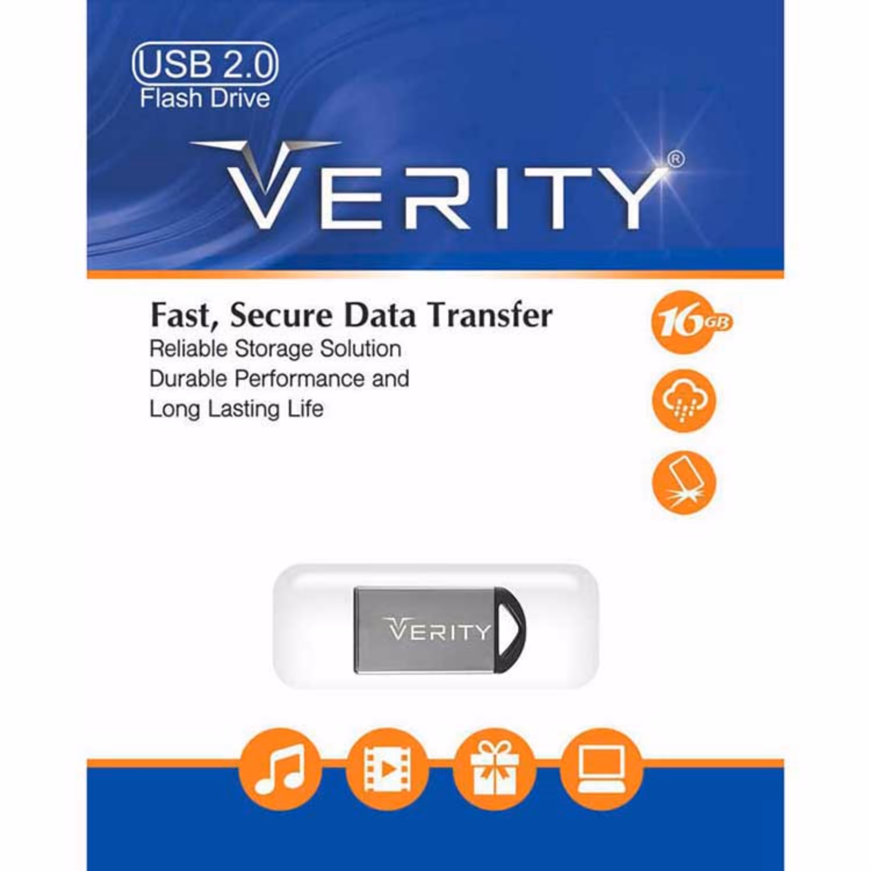 فلش 16GB Verity V804 با گارانتی مادام العمر