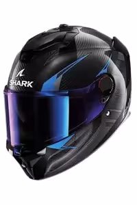 کلاه کاسکت موتورسیکلت چند رنگ ایمنی بسته کربن آبی SPARTAN GT PRO CULTRAM شفاف Shark