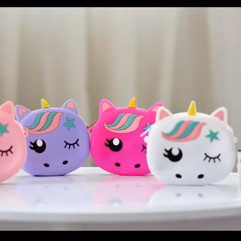 کیف سیلیکونی سایز کوچک طرح اسب تک شاخ ارسال رایگان 