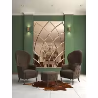 آینه دکوراتیو طرح تاج در 6رنگ نقره ای شامپاینی(برنز) مسی طلایی دودی و صورتی(هزینه ارسال به صورت پس کرایه و در مقصد)