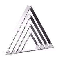 کاتر کوکی و برش خمیر شیرینی مدل مثلث مجموعه 4 عددی