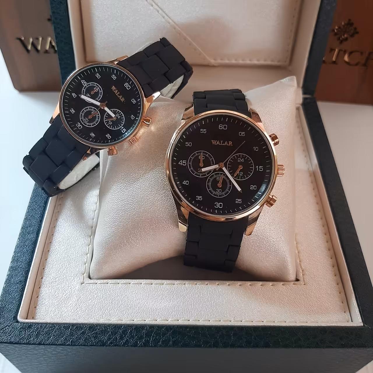 ست ساعت زنانه مردانه والار بند پیو زدحساسیت دهکده ساعت مشهد