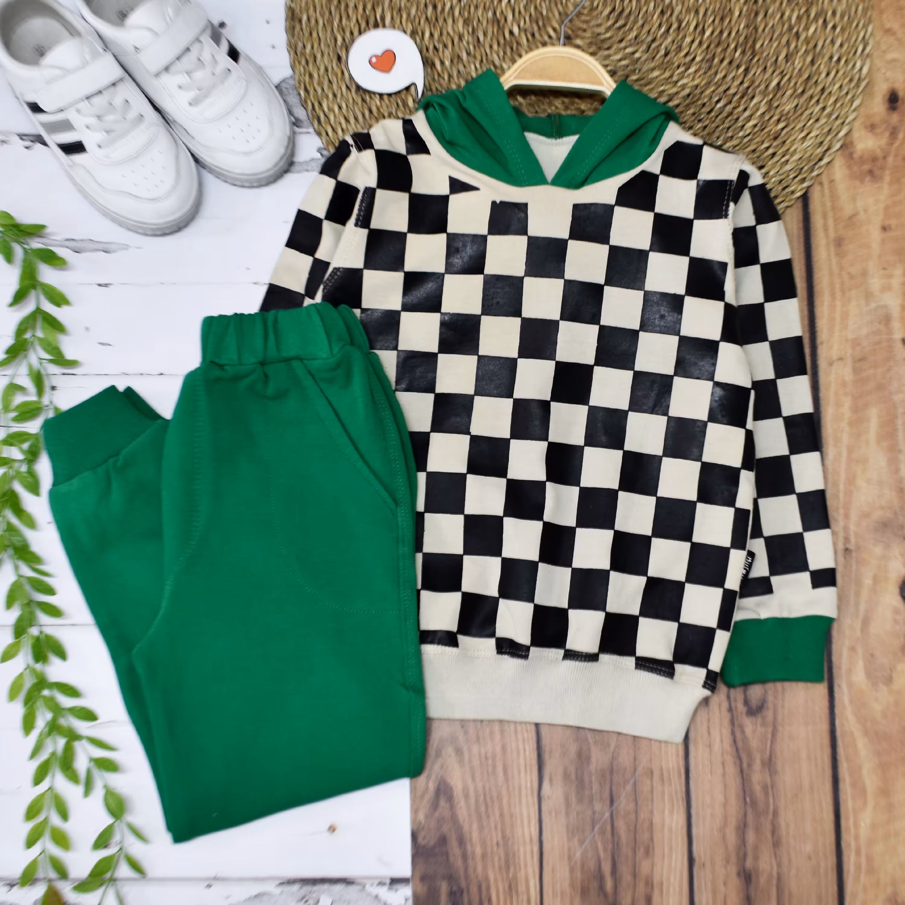 هودی شلوار  شطرنجی ارسال رایگان