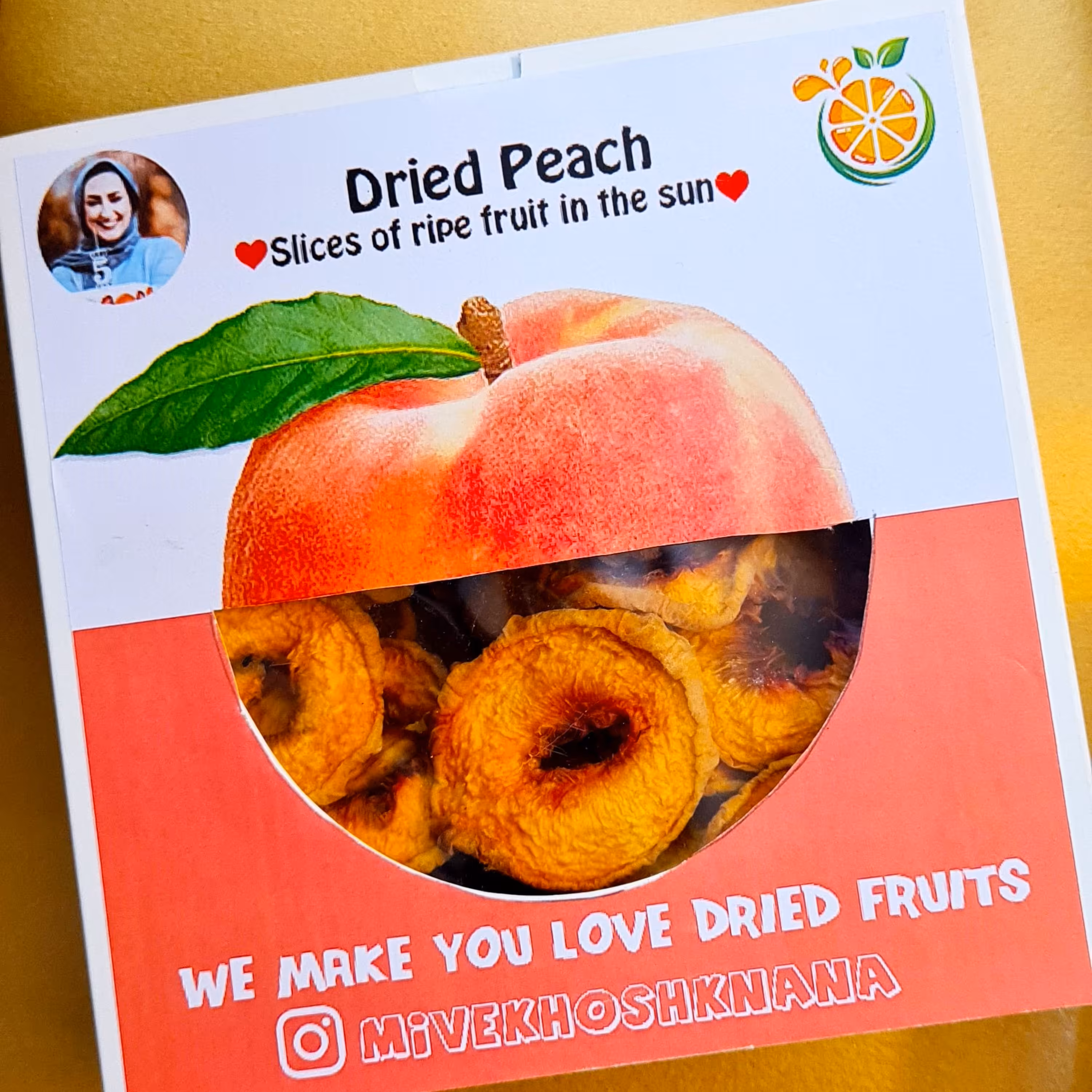 میوه خشک هلو 250 گرمی نانا