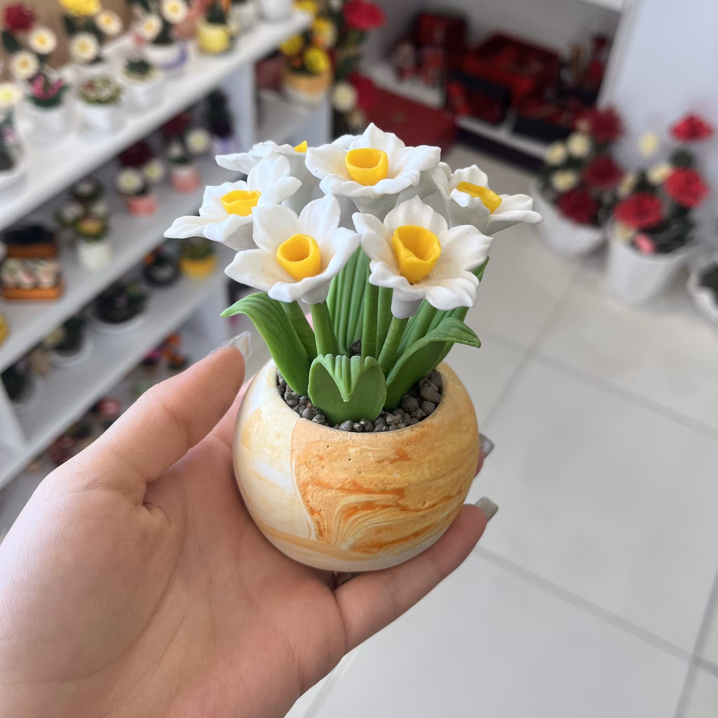 گل و گلدان مصنوعی 