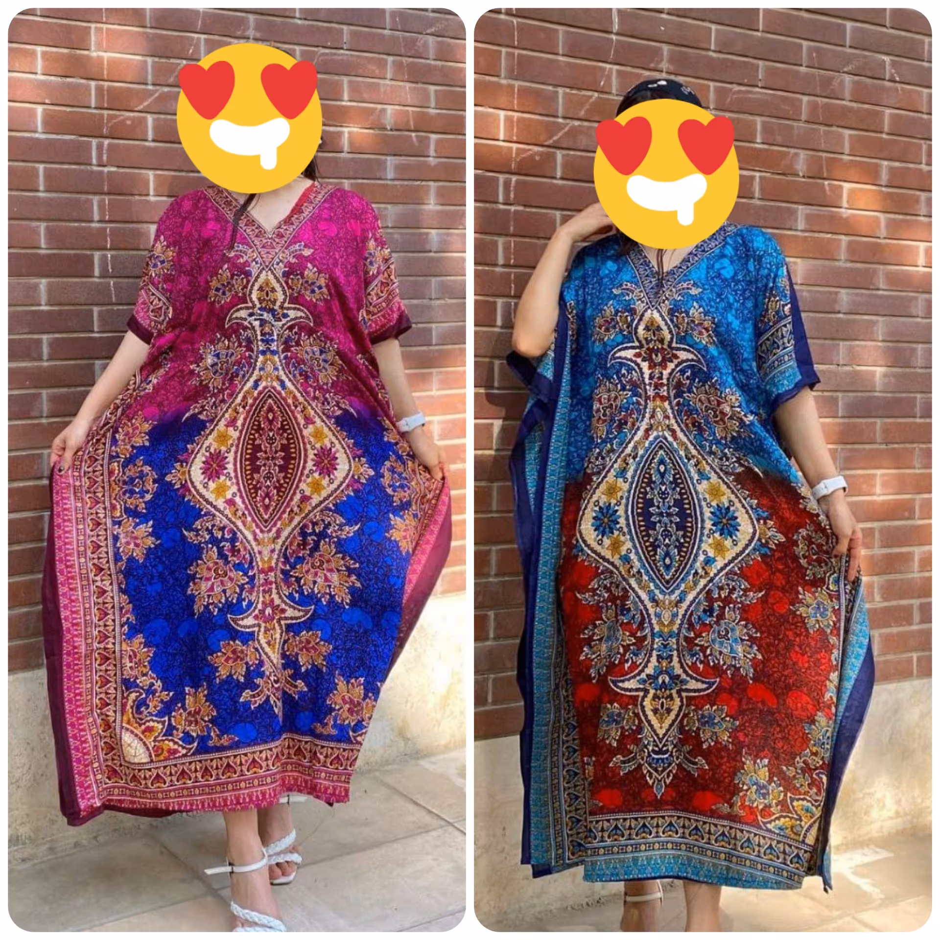 پانچ هندی تینا دو رنگ (پیراهن ساحلی و بارداری)