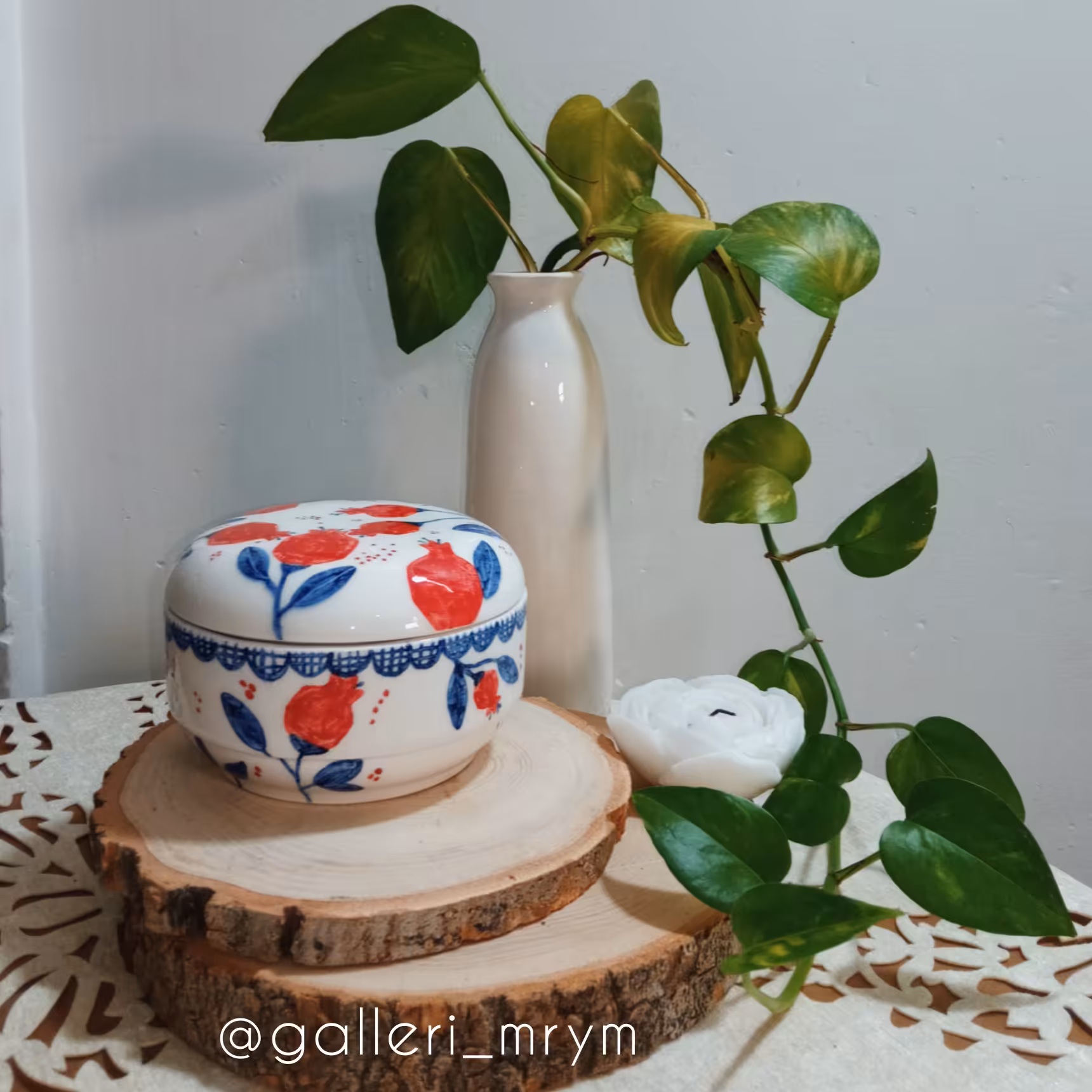 شکلات خوری سرامیکی اناری😍