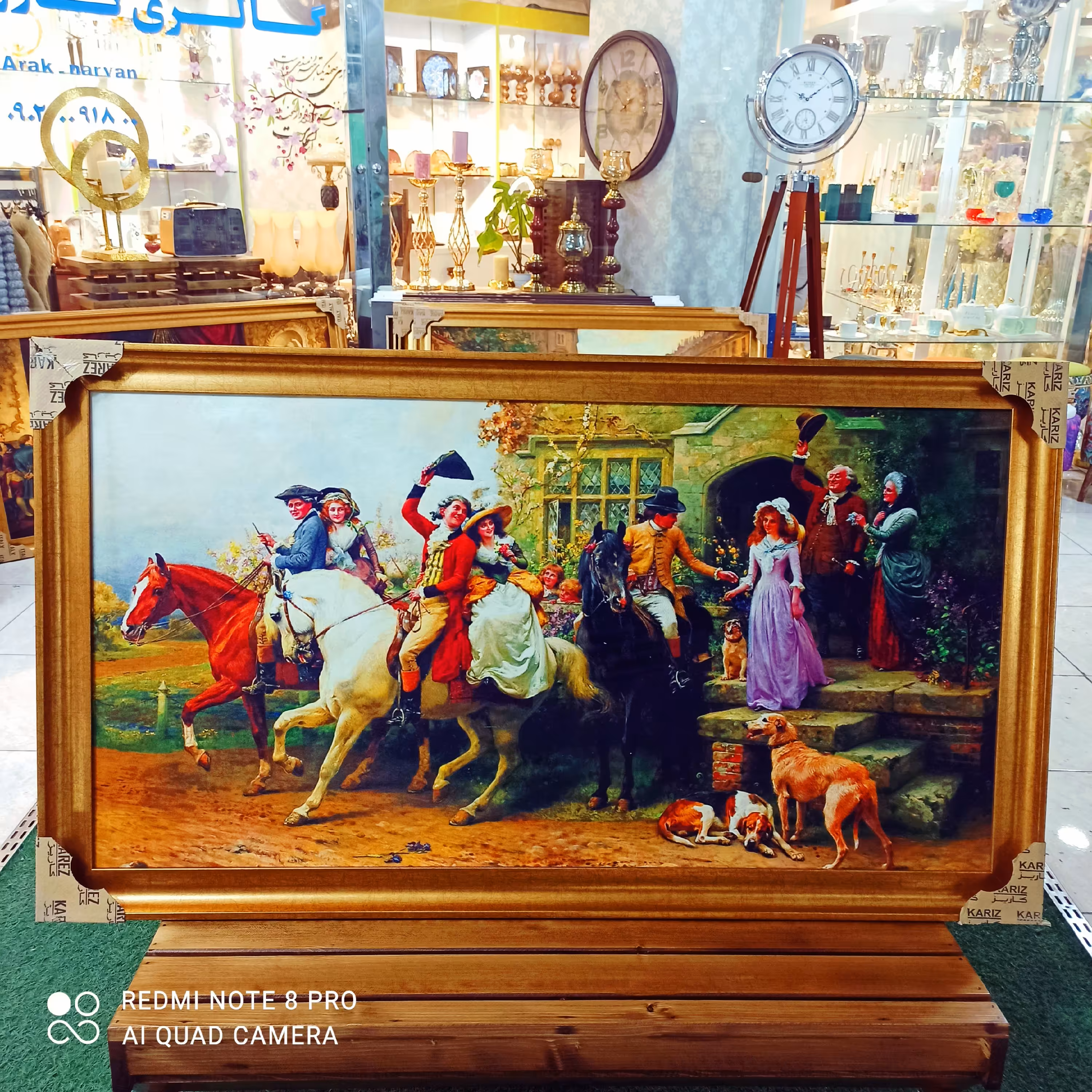 تابلو فرانسوی _طرح بدرقه عروس_تابلو دکوری وتزئینی_